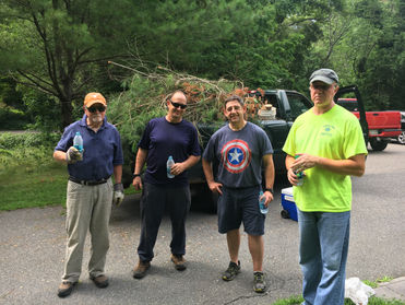 Norfolk Lions Remove Fallen Trees for Town Resident