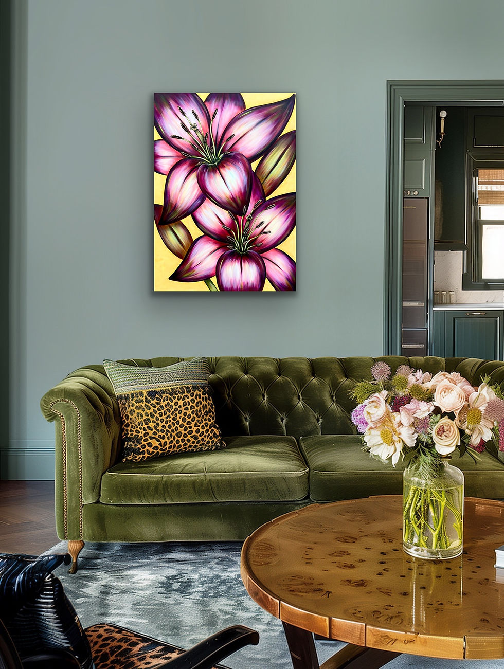 Thumbnail: Mulberry Heartstring (36" x 48")