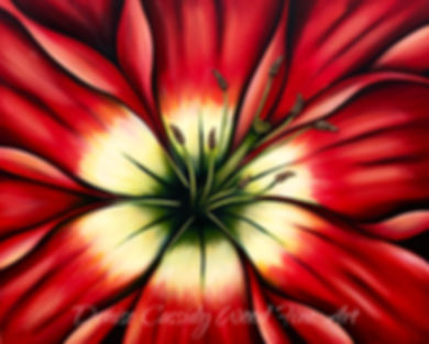 Red Lily #552  (50" x 40")
