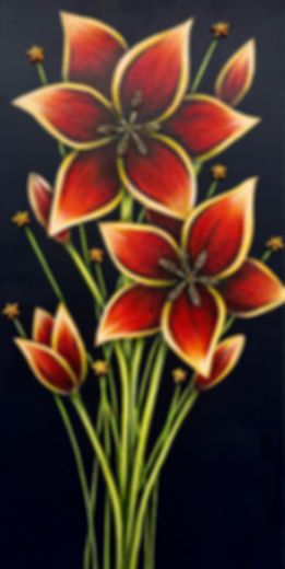 Petite Blooms - Tiger Lillies (10" x 20")