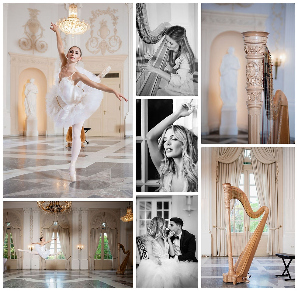 moderne Märchenhochzeit im Redoute Bonn Ballerina Schwanensee