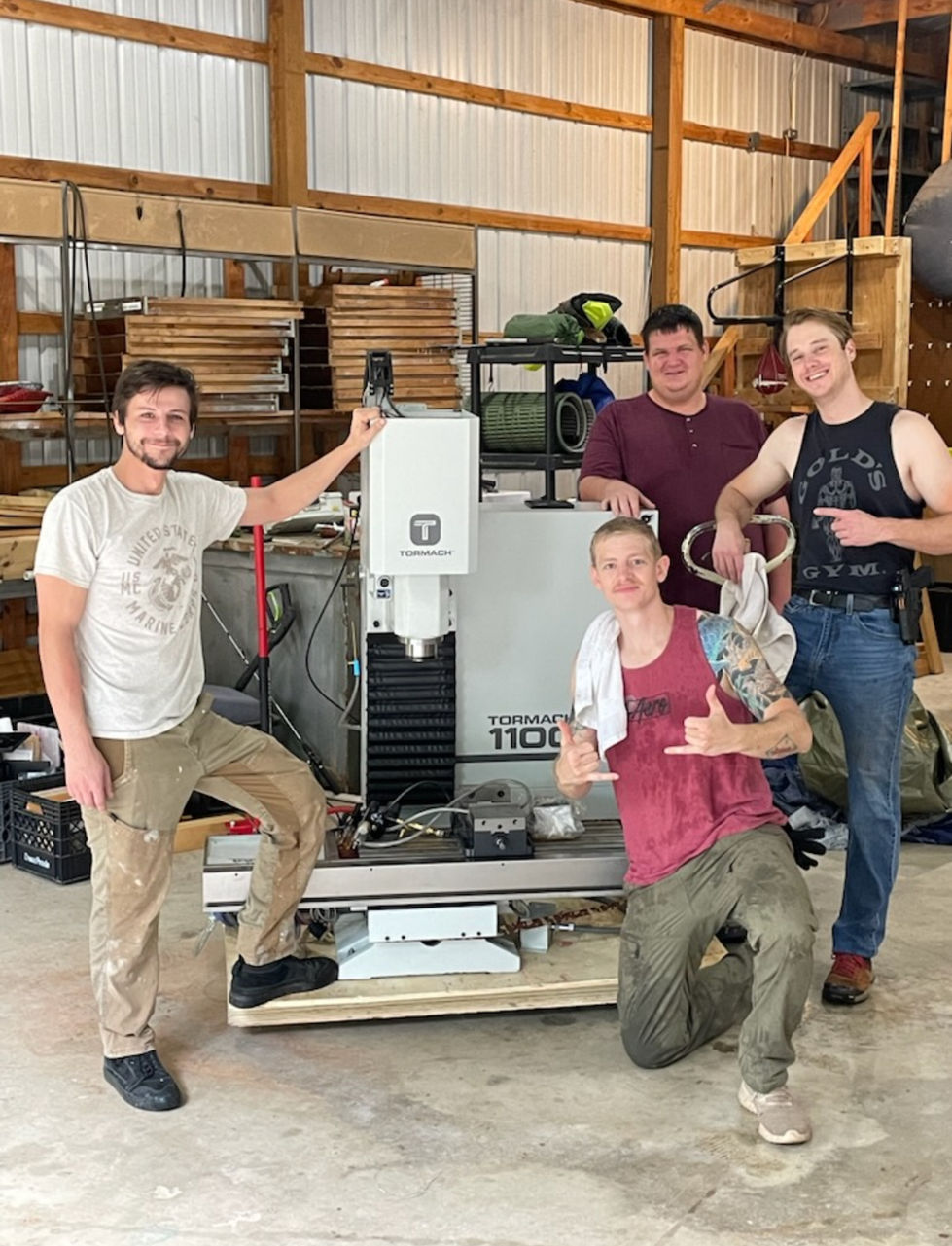 Group Picture when we moved the CNC to Oklahoma.