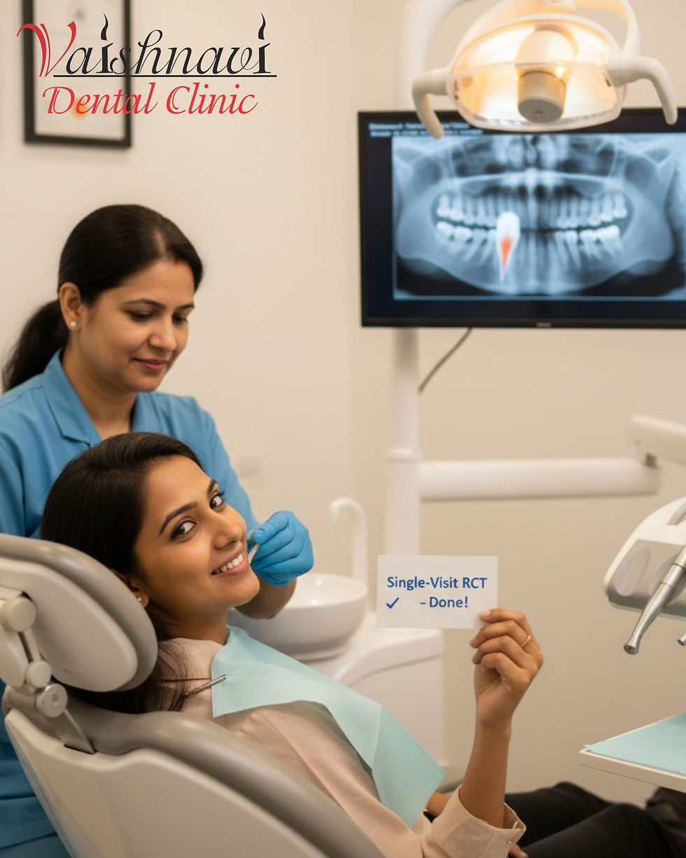 Advanced Rotary Root Canal Treatment (RCT) technology at Vaishnavi Dental Clinic Vidyaranyapura Bangalore.