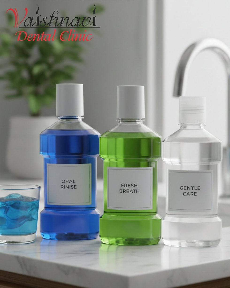 Dr. Sunitha Prasad explaining oral hygiene at Vaishnavi Dental Clinic Vidyaranyapura.