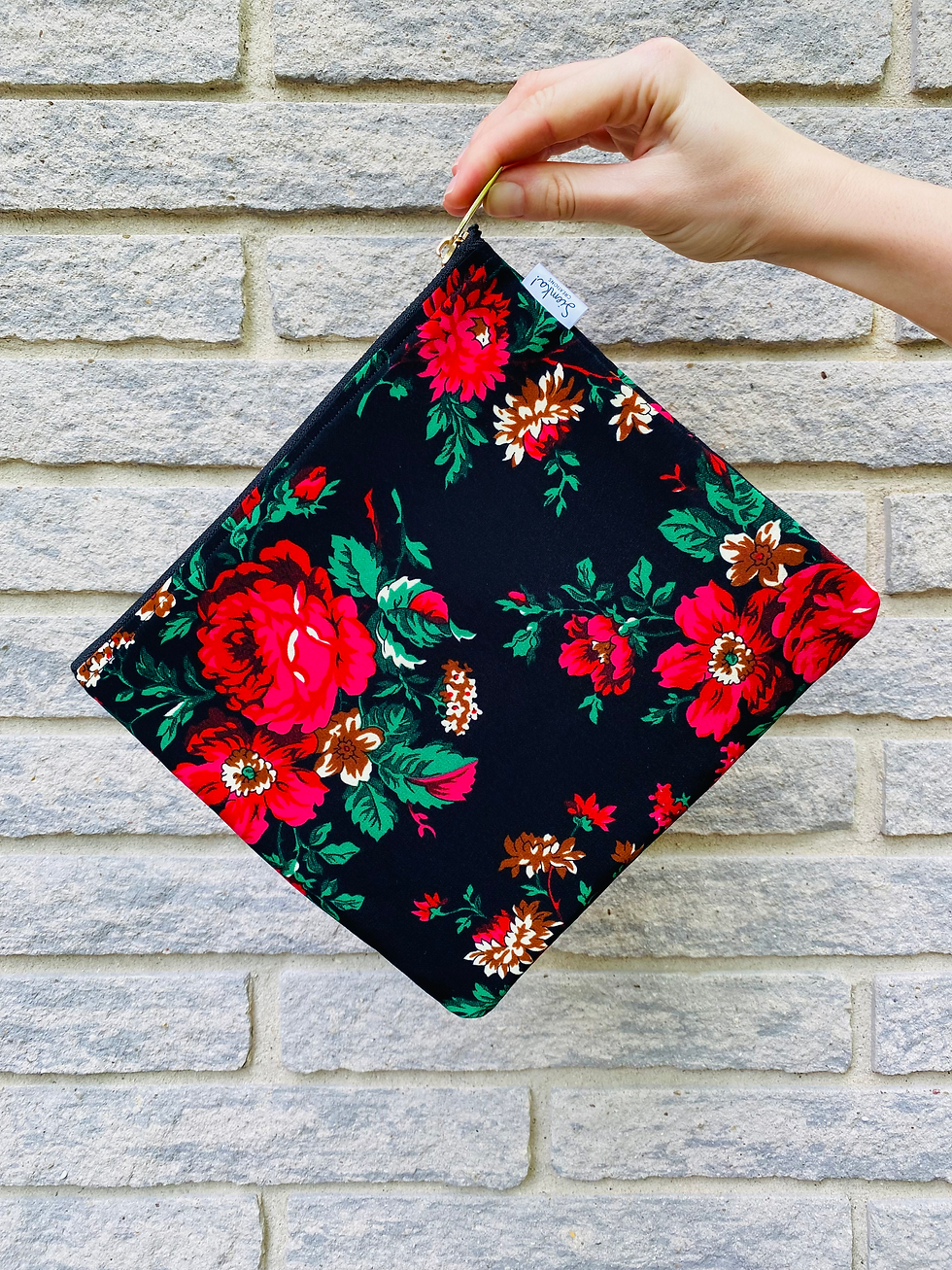 Thumbnail: Floral Zipper Pouch