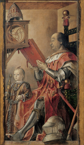 Pedro Berruguete, Federico da Montefeltro con il figlio Guidobaldo, 1476-1477, Galleria nazionale delle Marche