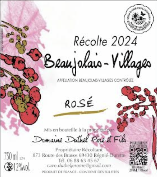 Beaujolais villages rosé 2024