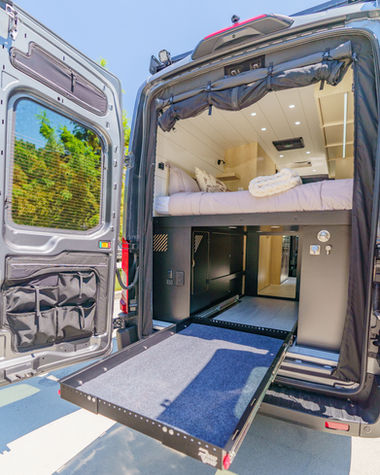 Ford Transit Campervan Slide Out Garage