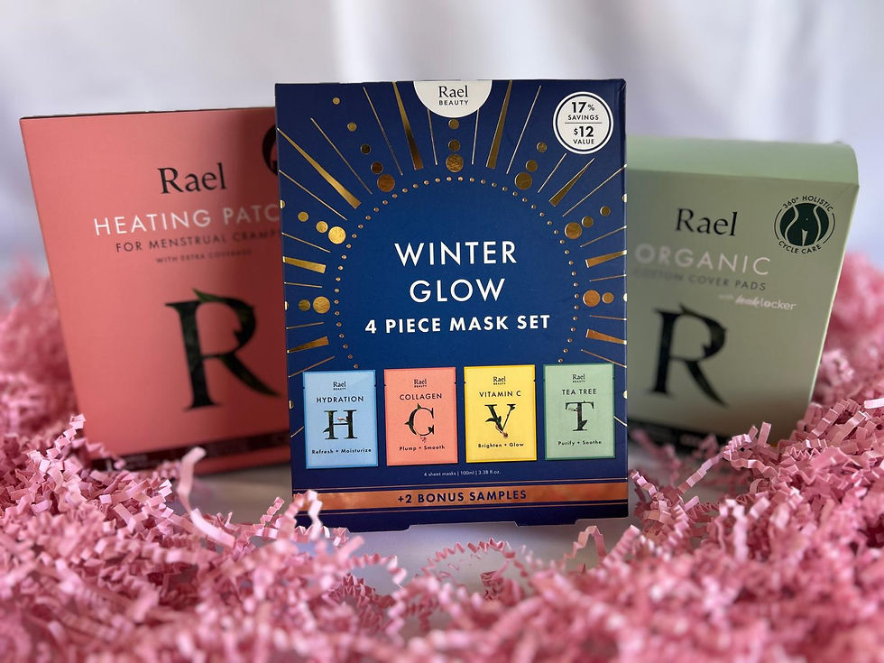 Thumbnail: Rael Winter Glow box set with four-piece mask, organic, eating patches