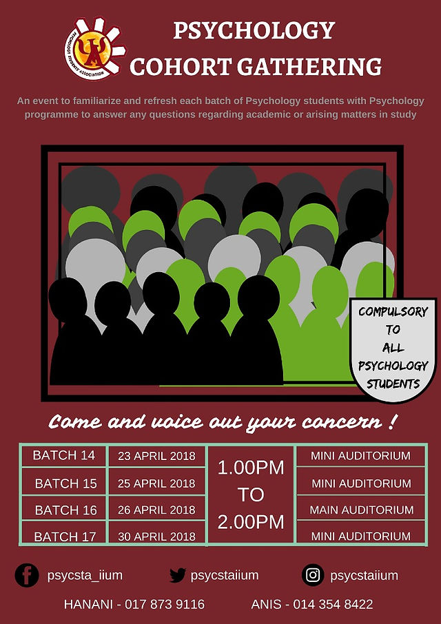 PSYC COHORT GATHERING SERIES