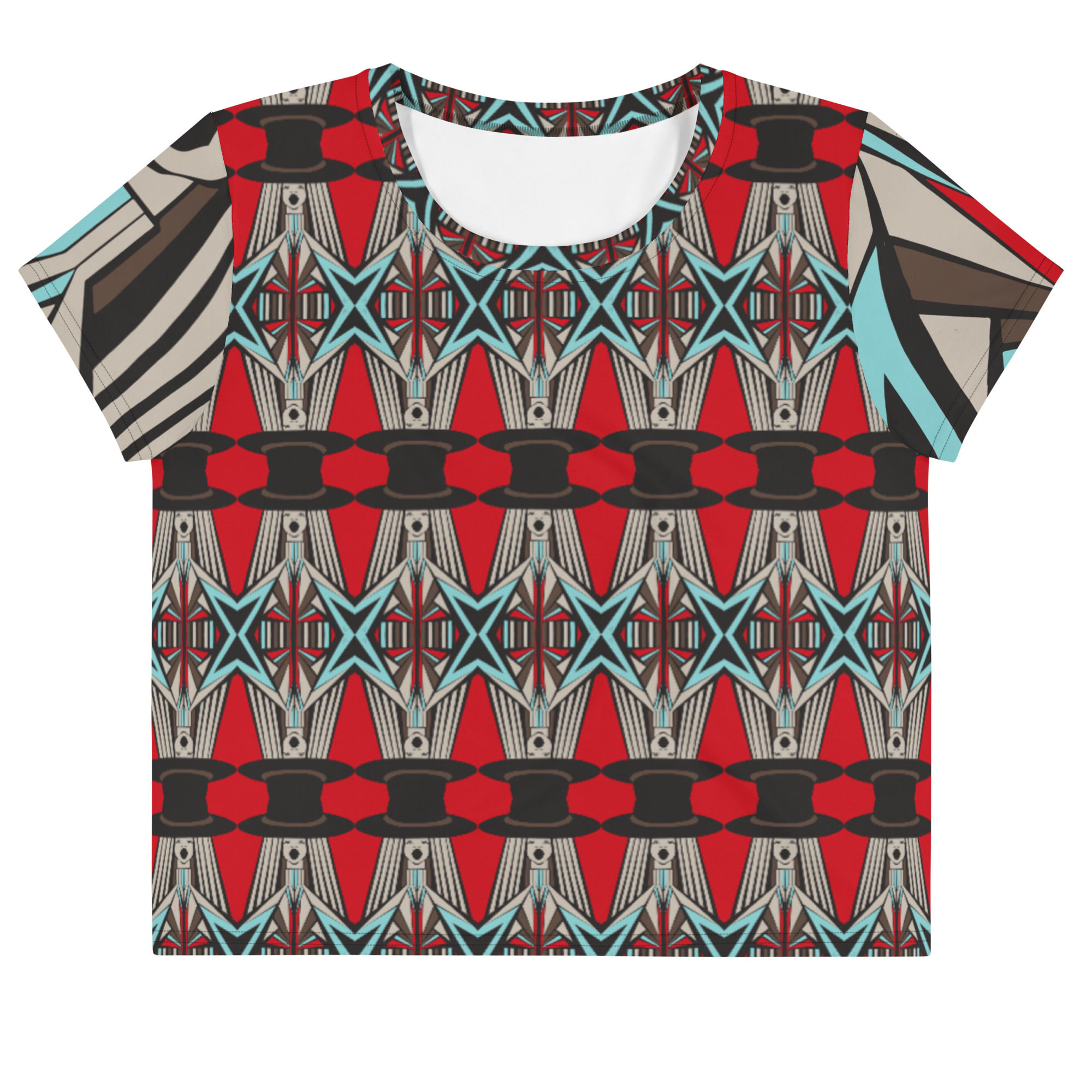 Baby, You're A Star All-Over Print Crop Tee