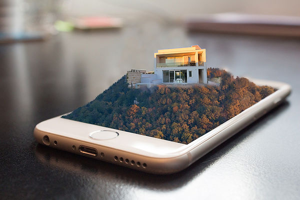hotel che esce dallo schermo dell'iPhone