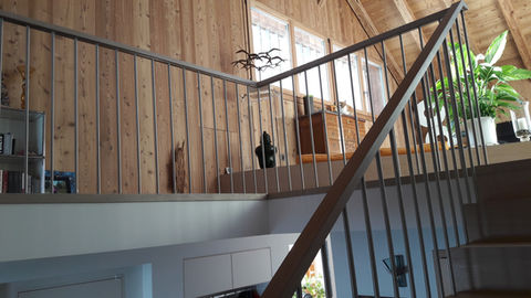 Escalier bois-métal