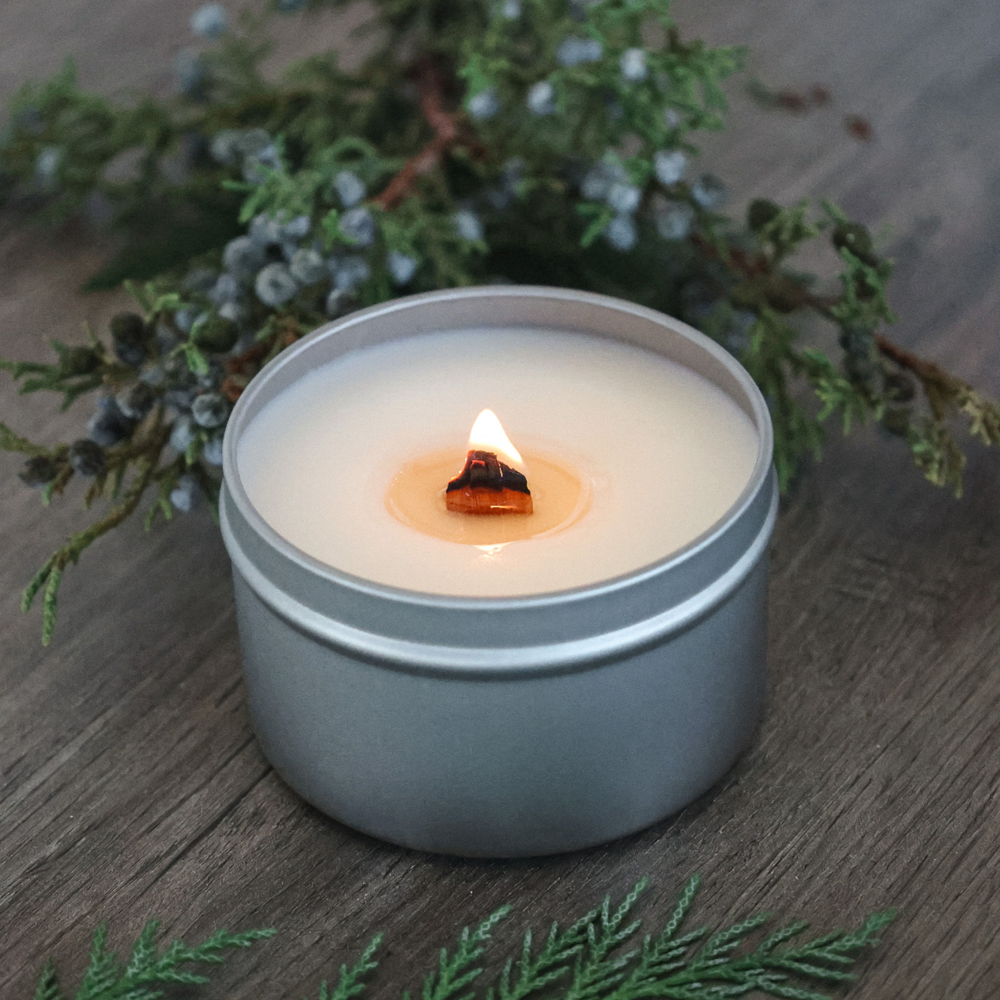 Spring Flowers | Wooden Wick Candle