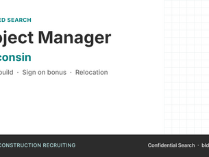 Featured Search: Project Manager, Wisconsin