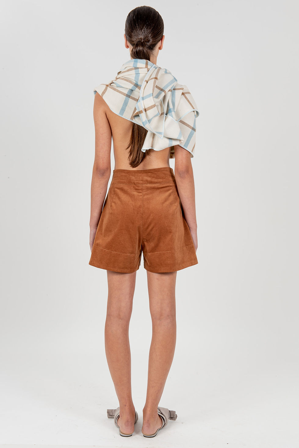 Thumbnail: Skort Veludo Caramelo