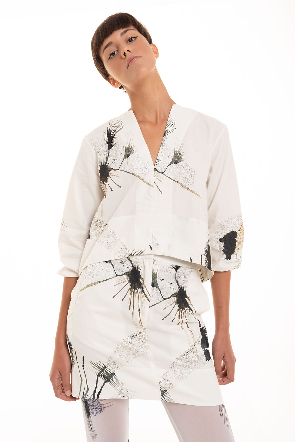 Thumbnail: mini skirt cotton cosmography