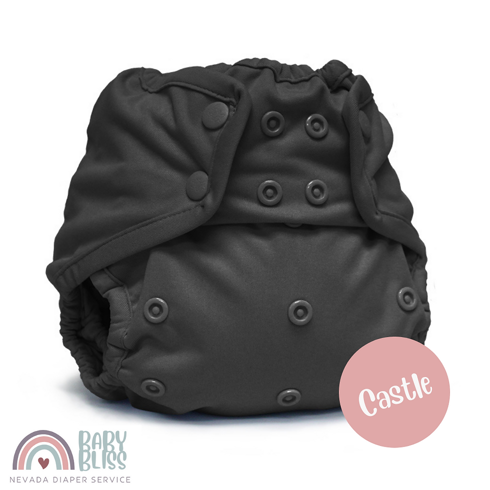 Thumbnail: Kanga care, one sizer cloth diaper cover rumparooz water resistant polyester TPU birth to potty training castle