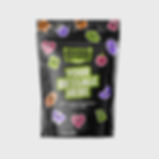 Pouch with green custom label