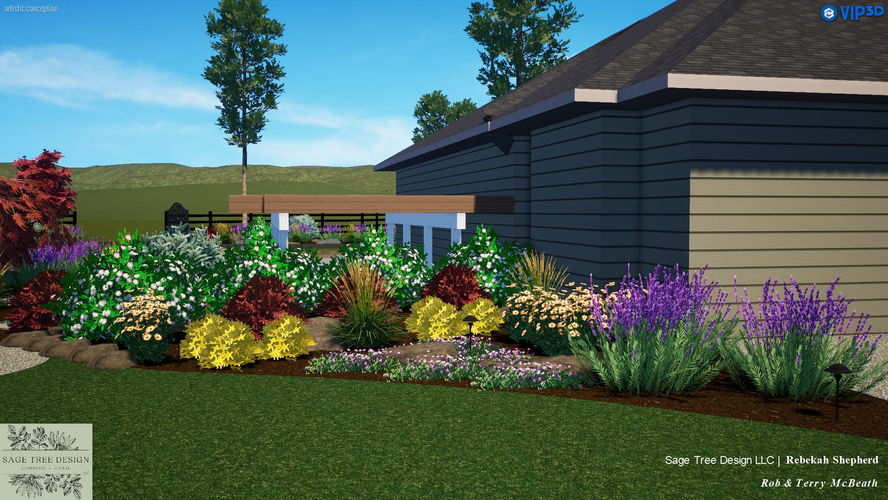 Black Rock Coeur d'Alene Idaho Landscape Designer, Landscape Plans North Idaho Area