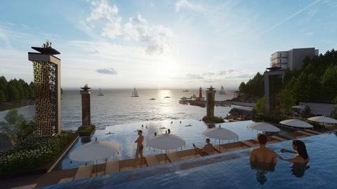 Island resort master plan,  eco island master plan, destination island resort design