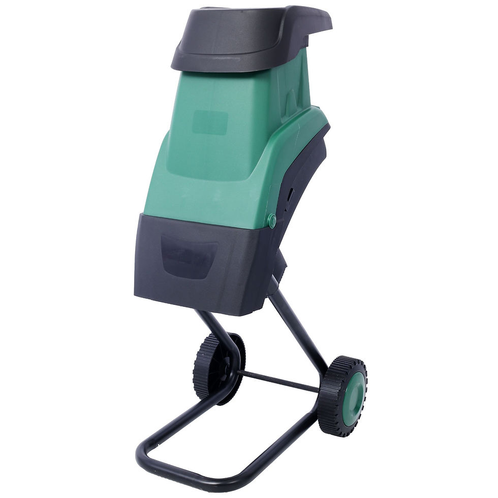 15Amp Electric Wood Chipper/Shredder with Wheels Electric Garden Shredder Portab