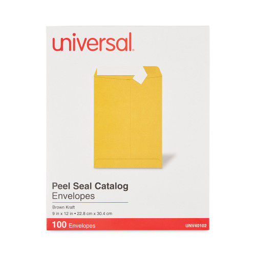 Universal Peel Seal Strip Catalog Envelope, #10 1/2, Square Flap, Self-Adhesive