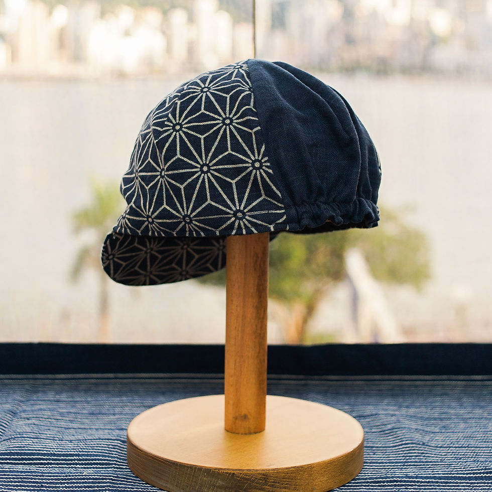 Japanese fabric cycling cap