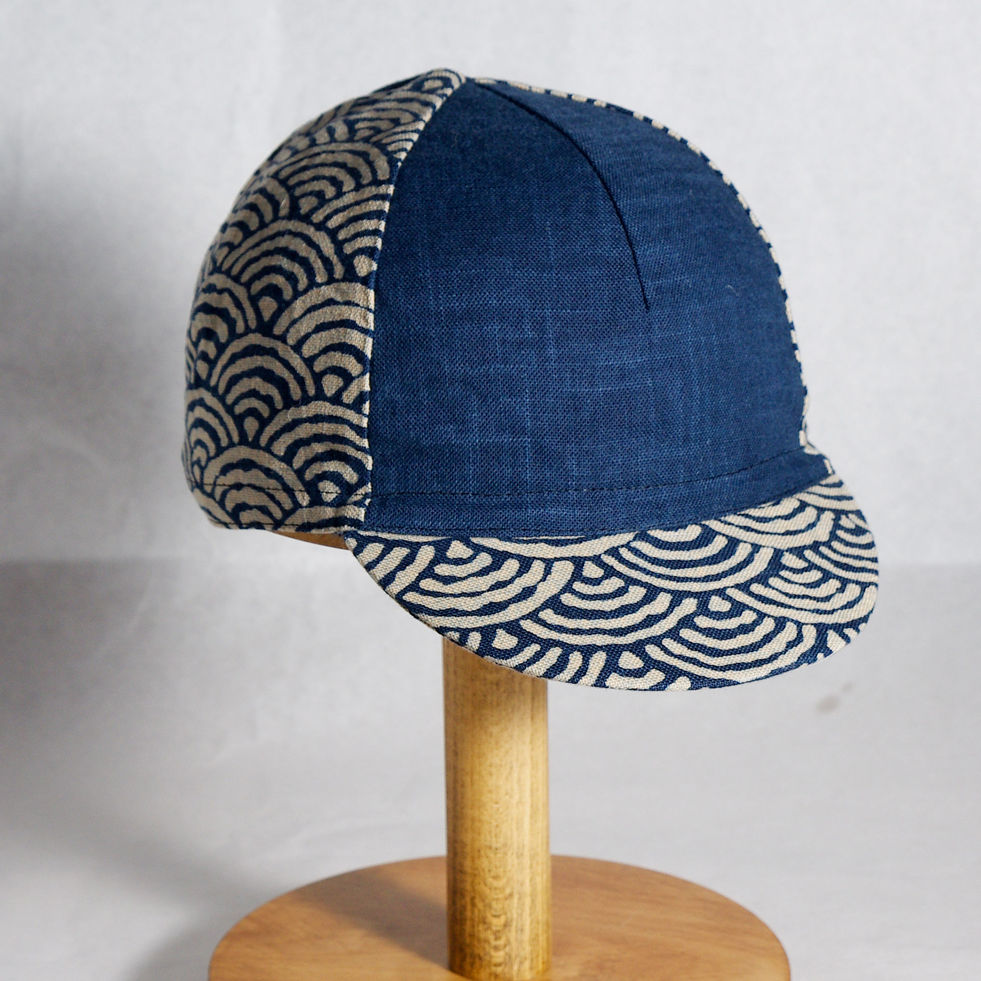 青海波 cycling cap