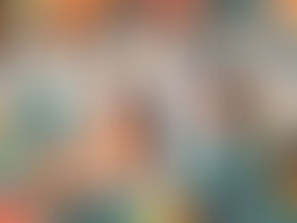 Silhouetted couple stands under a tree with a red snake. Vibrant leaves in orange, green, and teal create a lively, abstract scene.