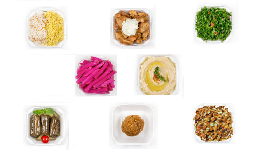 Arranged Food and Objects