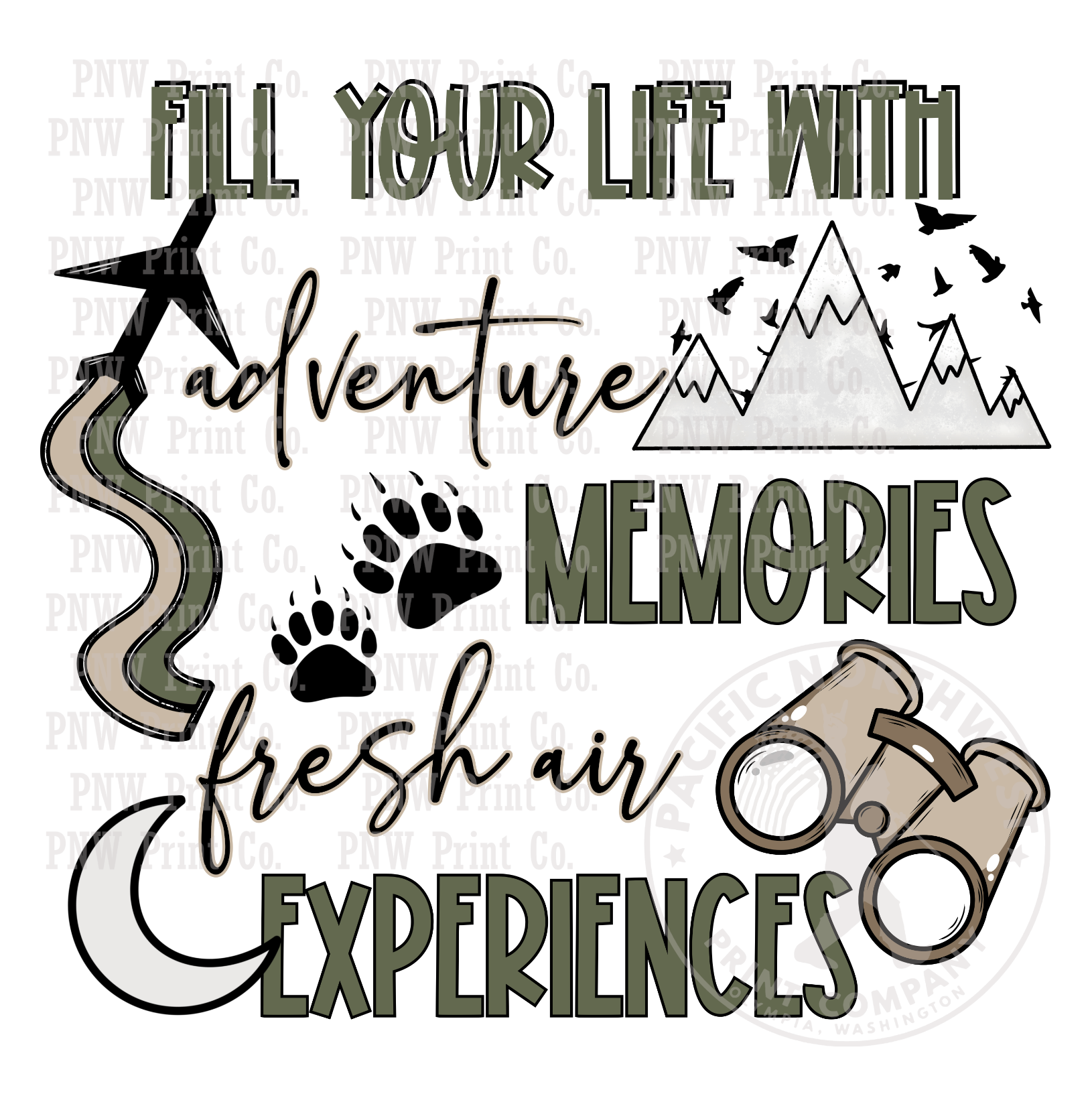 UV DTF Decal Transfer - Fill Your Life with Memories - 32