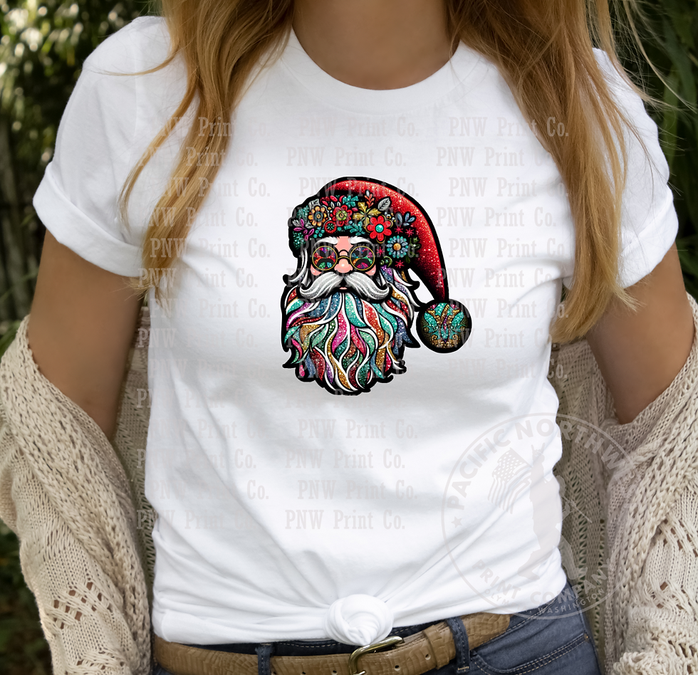 Thumbnail: Hippie Santa-DTF Transfer