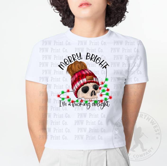Thumbnail: Merry Bright F*cking Delight Brunette - DTF Transfer