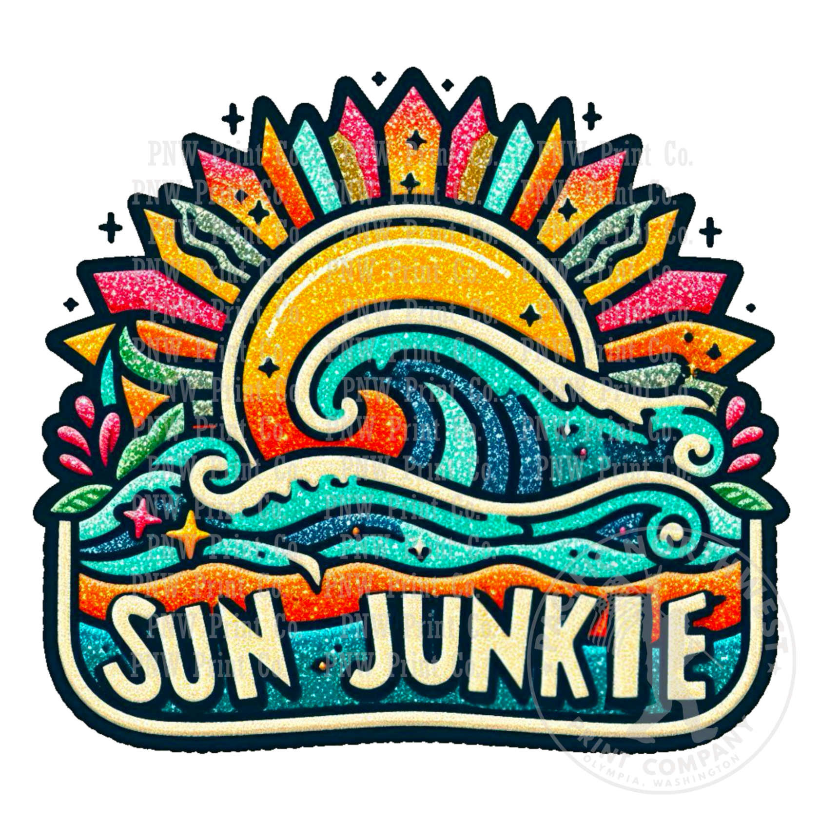 UV DTF Decal Transfer -Sun Junkie