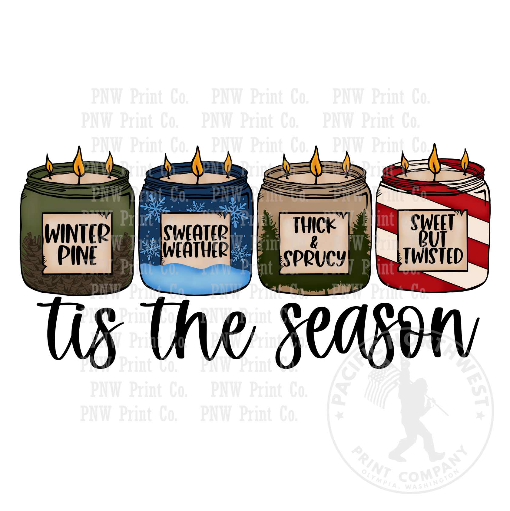 UV DTF Decal Transfer -Tis The Season 2