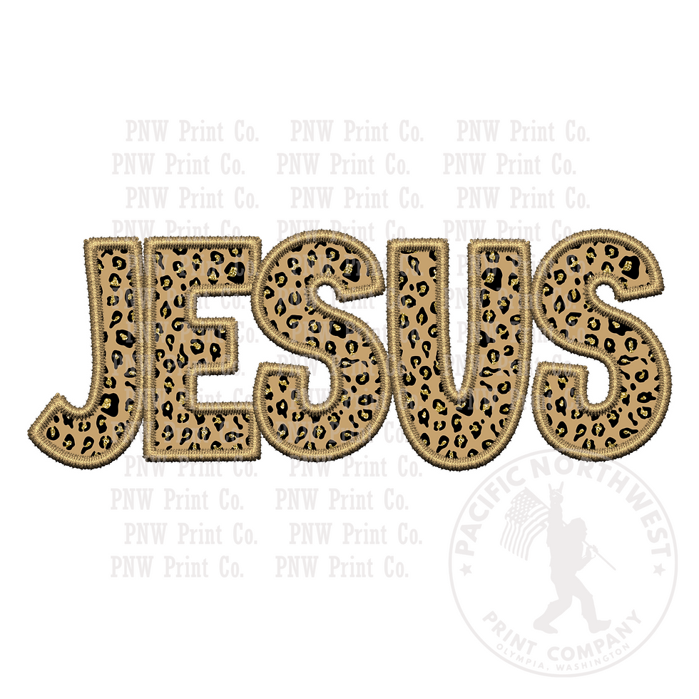 UV DTF Decal Transfer -Jesus