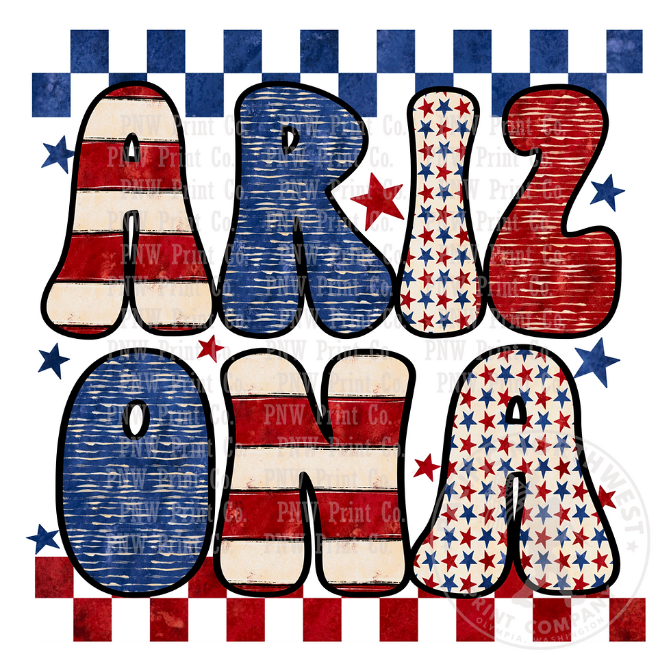 Patriotic Arizona-DTF Transfer