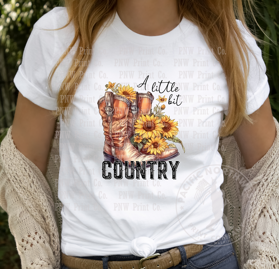 Thumbnail: A Little Bit Country-DTF Transfer
