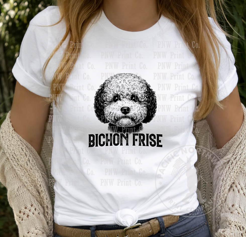 Thumbnail: Bichon Frise-DTF Transfer