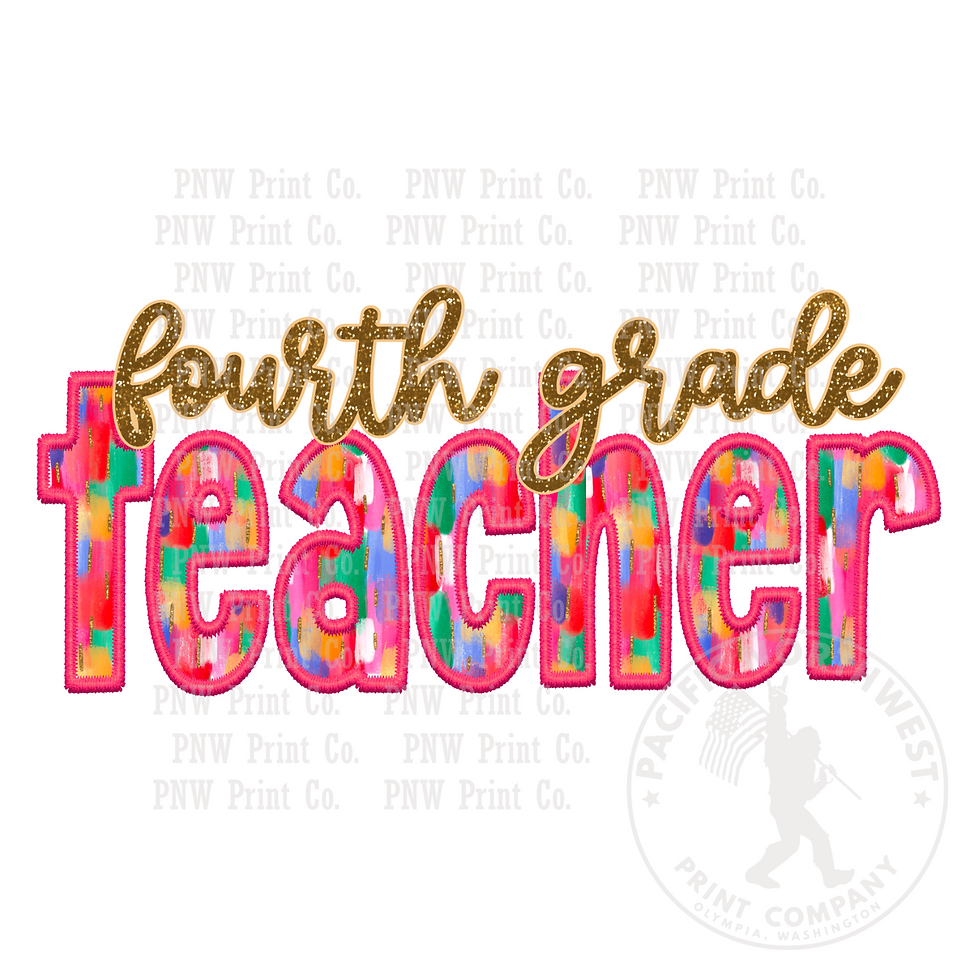 Fourth Grade Teacher 2-DTF Transfer