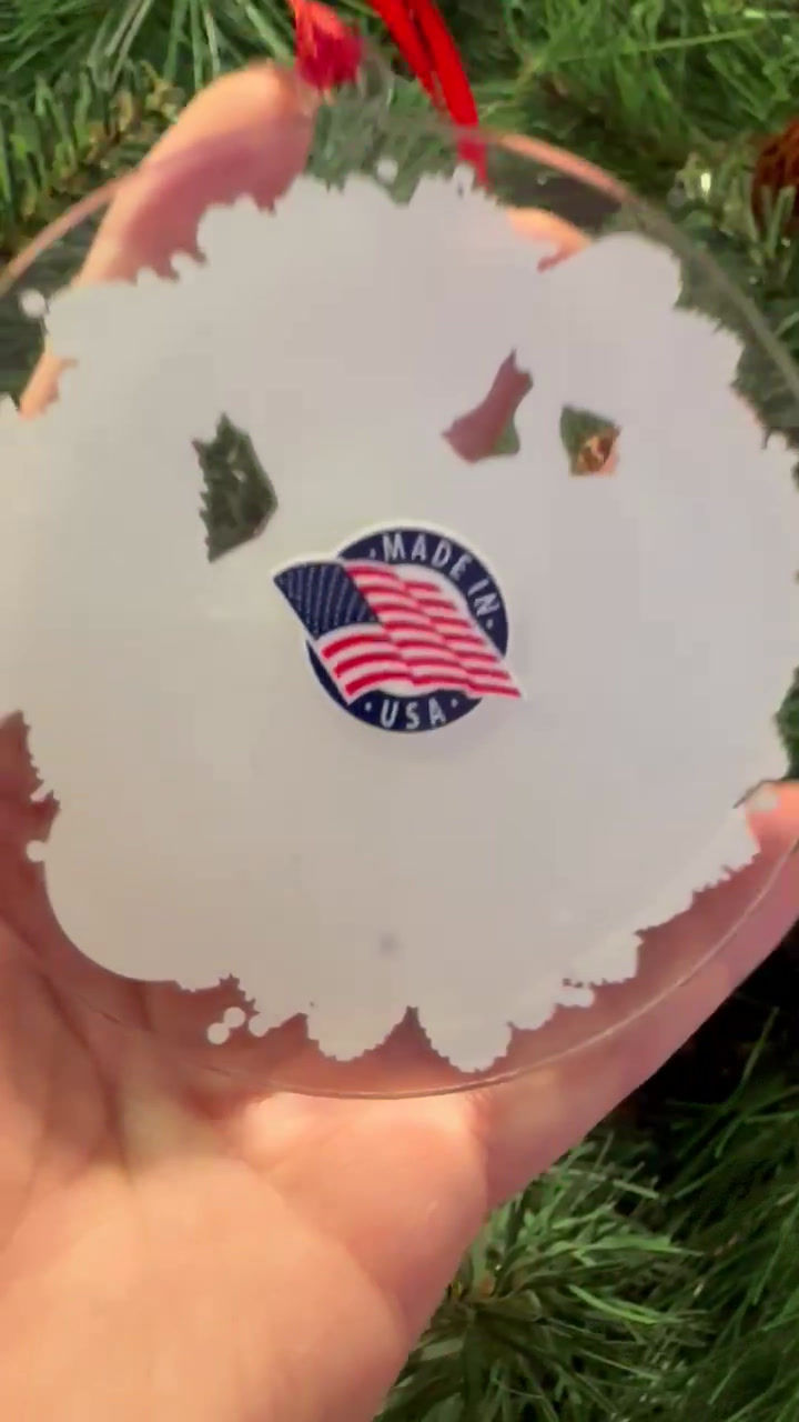 Thumbnail: 4-PACK: UV DTF Transfers for Christmas Ornaments - Political SET#4