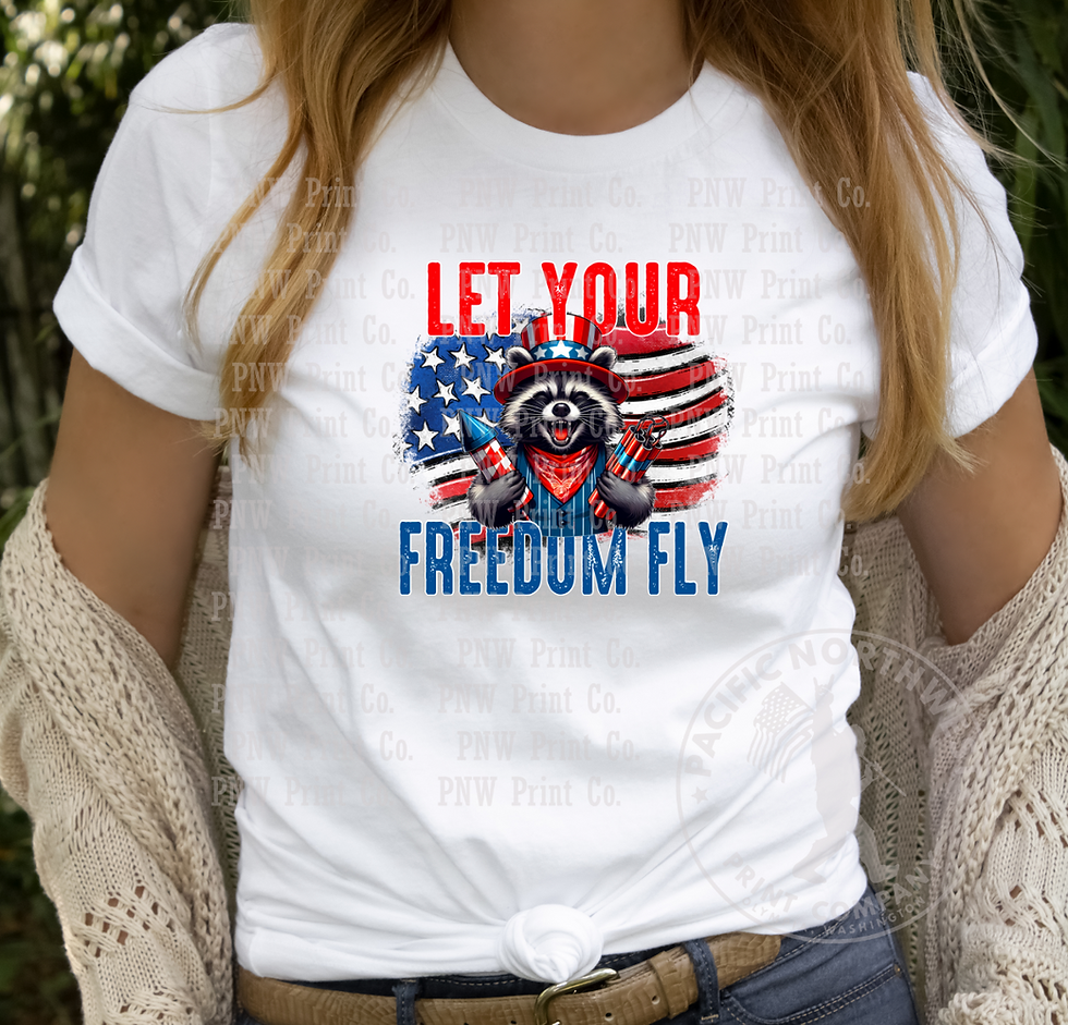 Thumbnail: Let Your Freedom Fly-DTF Transfer