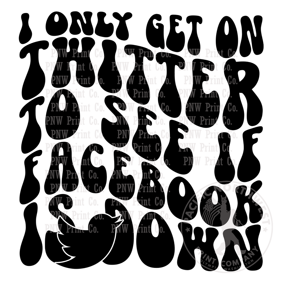 I Only Get On Twitter-DTF Transfer