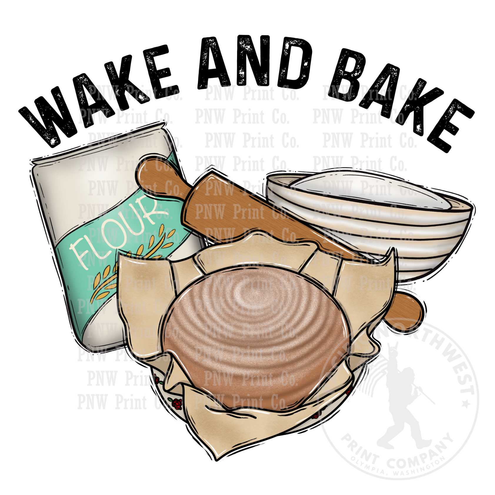 UV DTF Decal Transfer -Wake And Bake