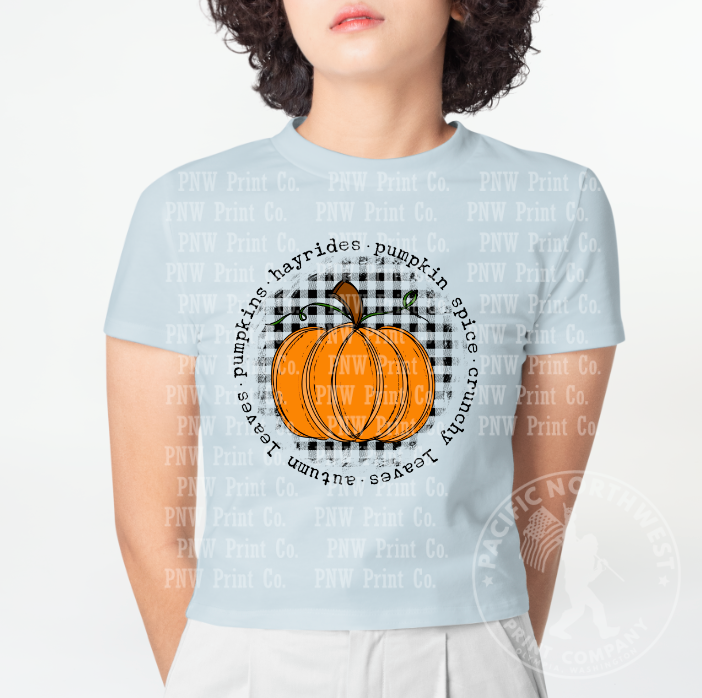 Thumbnail: Checkered Pumpkin - DTF Transfer