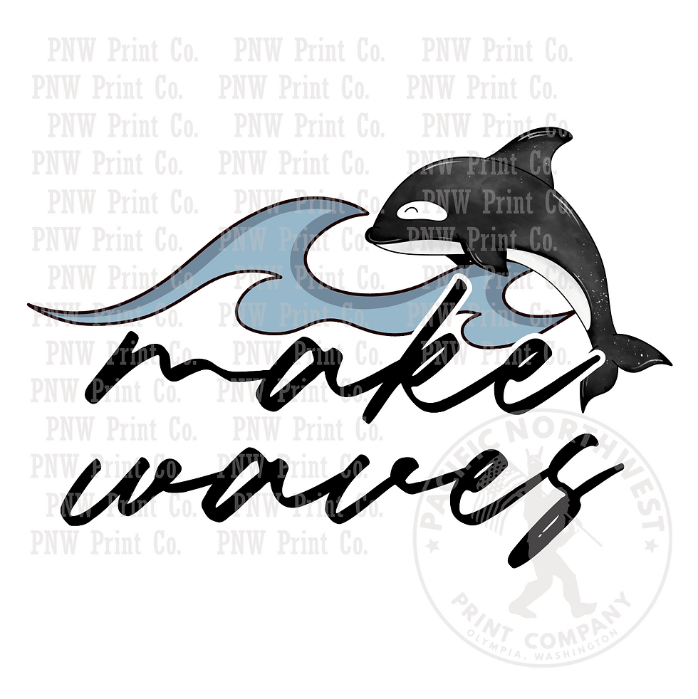 UV DTF Decal Transfer - Make Waves - 32