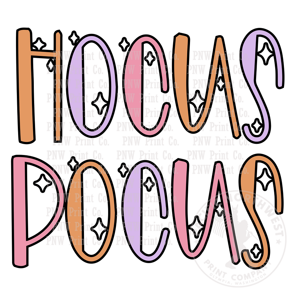 Colorful Hocus Pocus -DTF Transfer