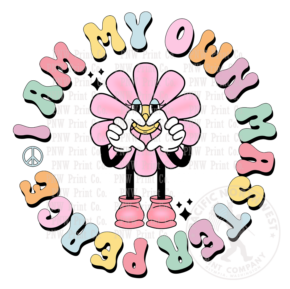 UV DTF Decal Transfer -I Am My Own Master Peace