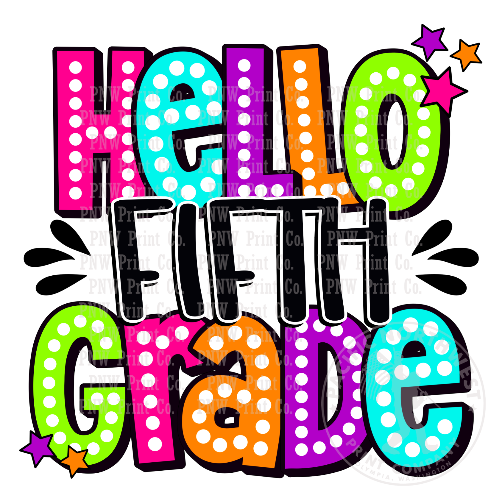 Hello Fifth Grade-DTF Transfer